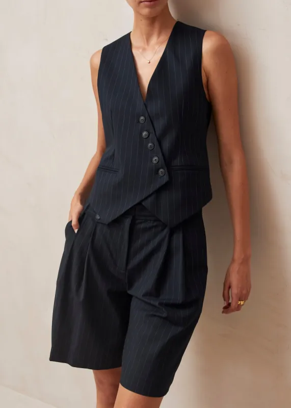 Poppy Vest Navy Blue sold by Ivalo.com