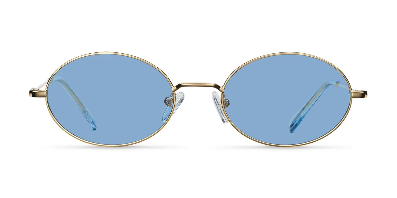 Amara Sunglasses Gold Blue sold by Ivalo.com