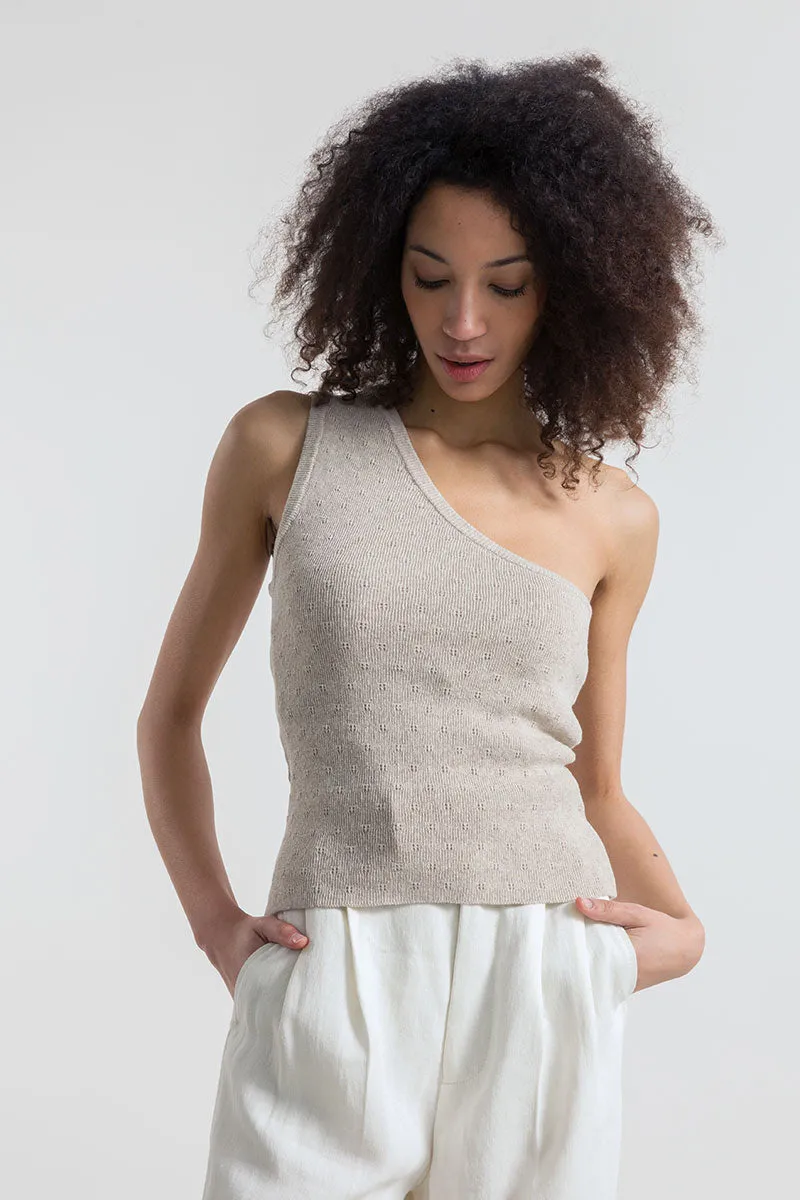 Ambra Recycled Cotton One-Shoulder Top sold by Ivalo.com