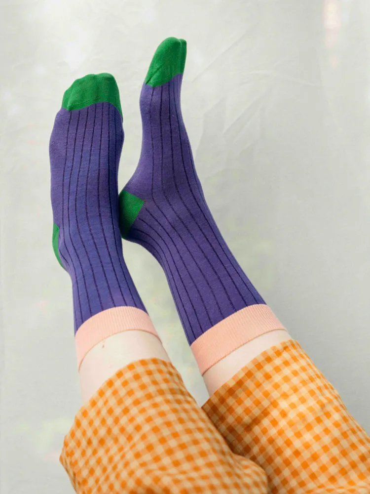Bamboo Rib Socks Purple sold by Ivalo.com product image thumbnail 2