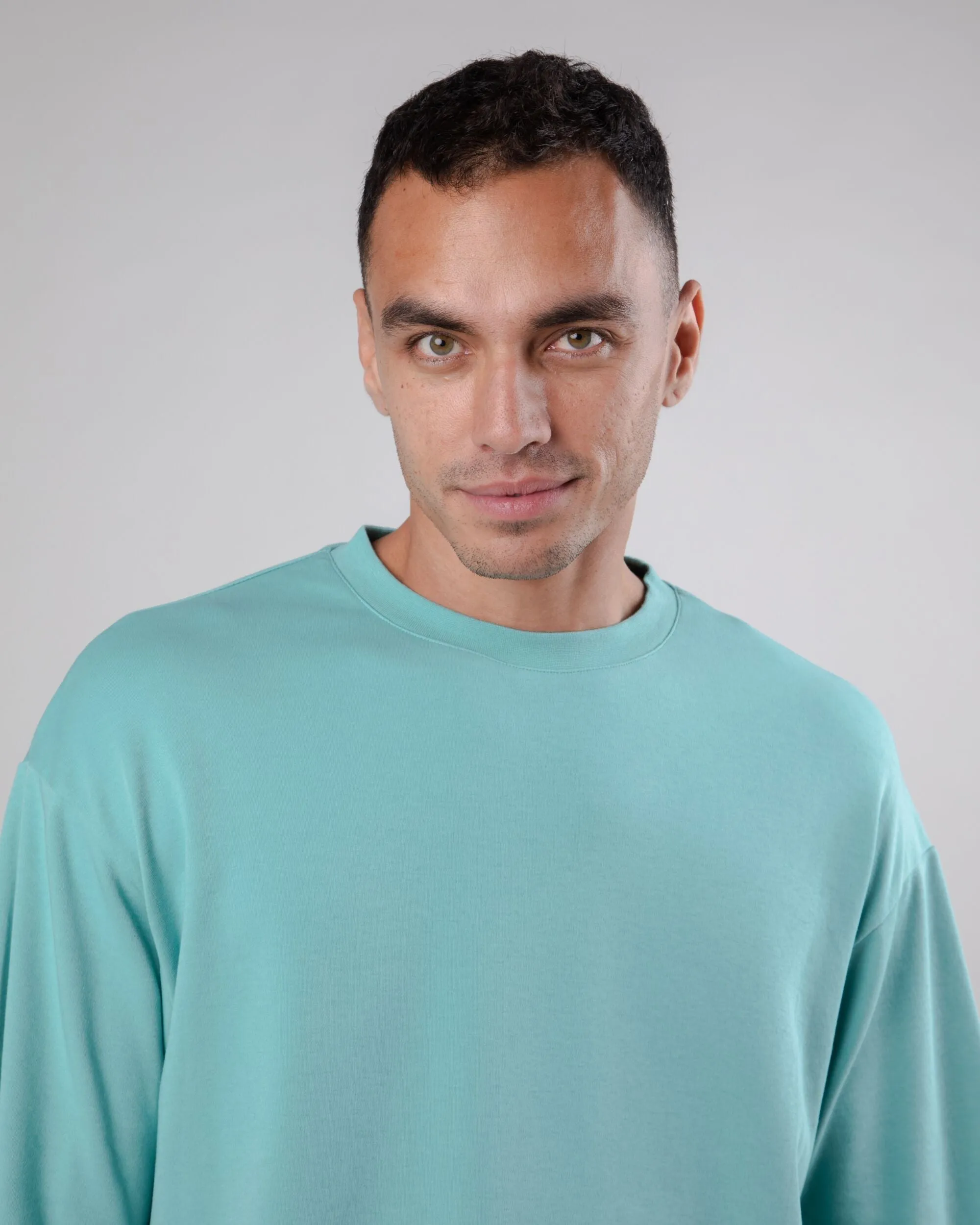 Interlock Oversize Cotton T-Shirt Ocean sold by Ivalo.com product image thumbnail 3