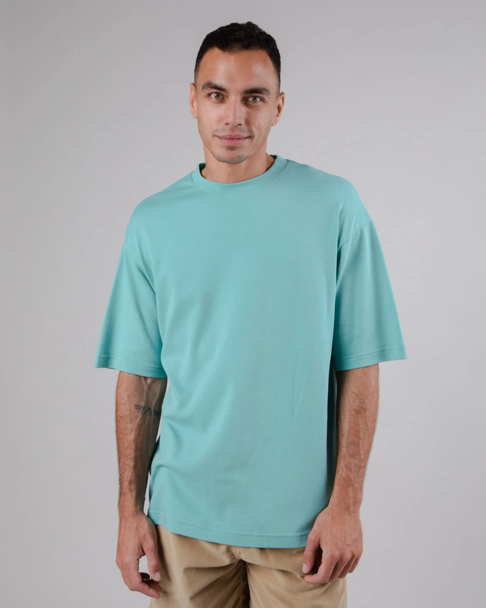 Interlock Oversize Cotton T-Shirt Ocean sold by Ivalo.com