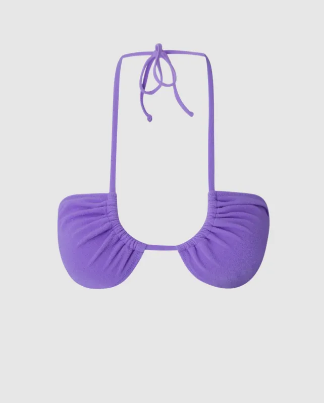 Strappy Bandeau Bikini Top Electric Lilac sold by Ivalo.com