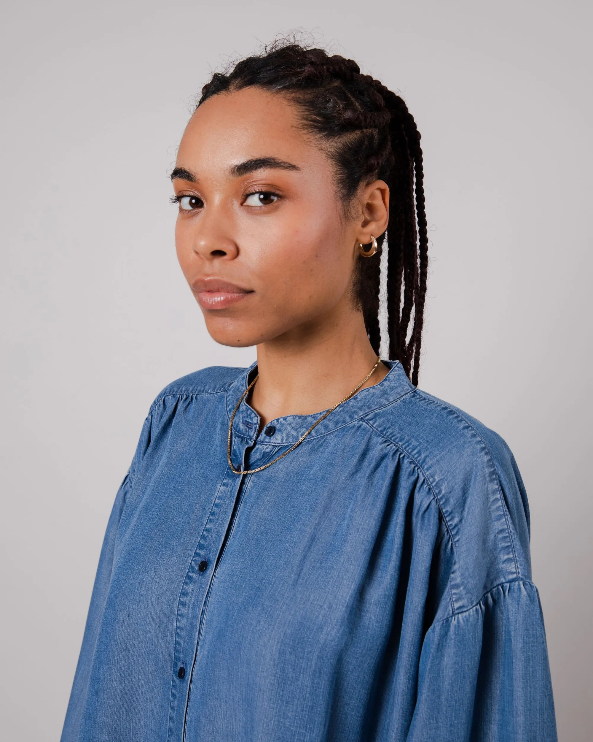 Boho Blouse Indigo Denim Blue sold by Ivalo.com product image thumbnail 4