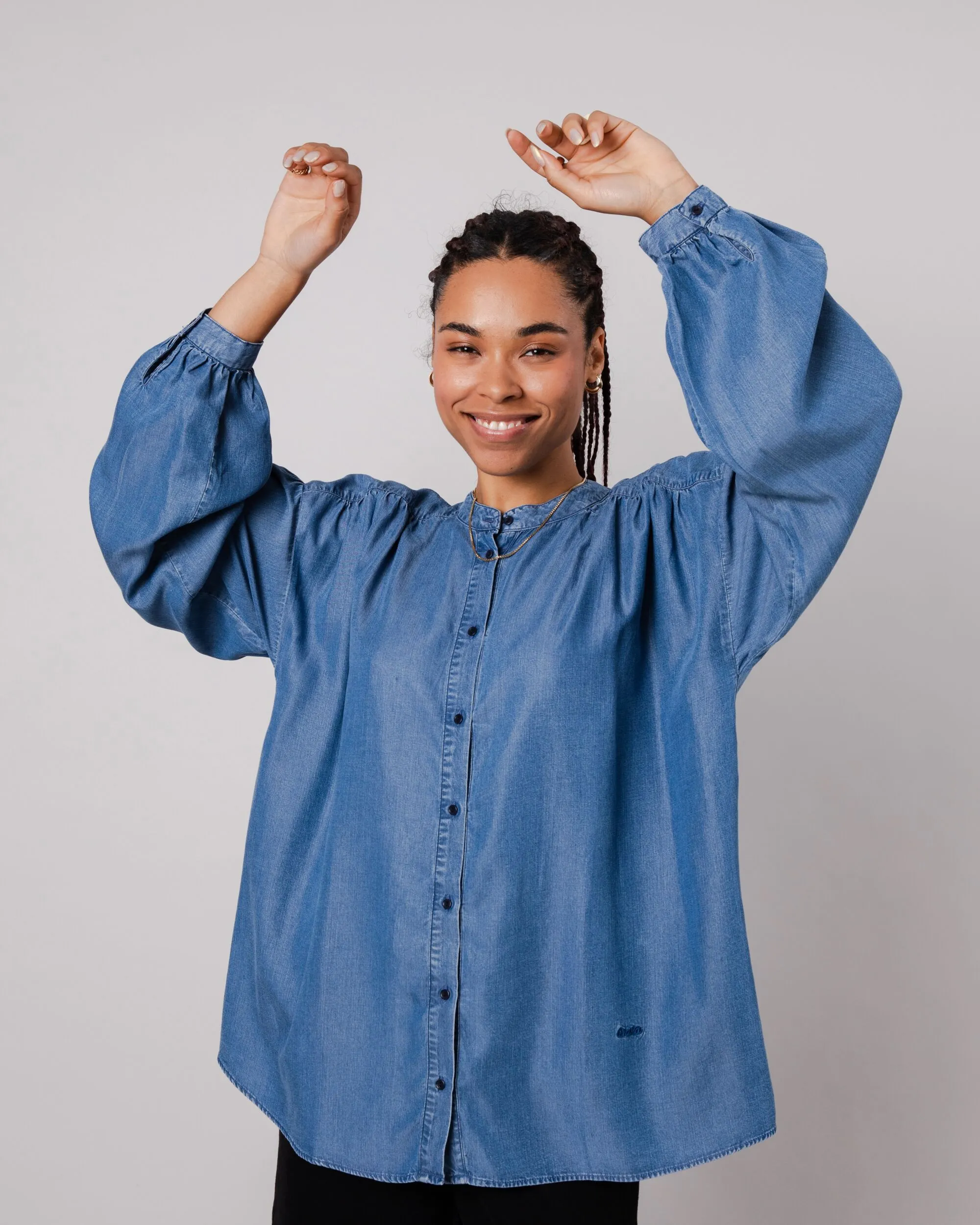 Boho Blouse Indigo Denim Blue sold by Ivalo.com