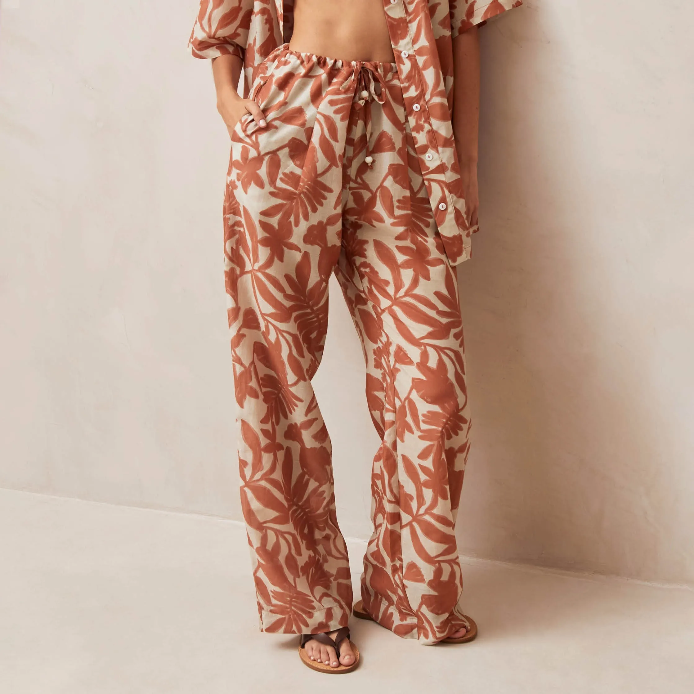 Tiki Floral Pants Orange sold by Ivalo.com product image thumbnail 4