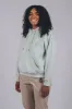 Women's Trendsplant Organic Essential Oversized Hoodie Mint Green sold by Ivalo.com