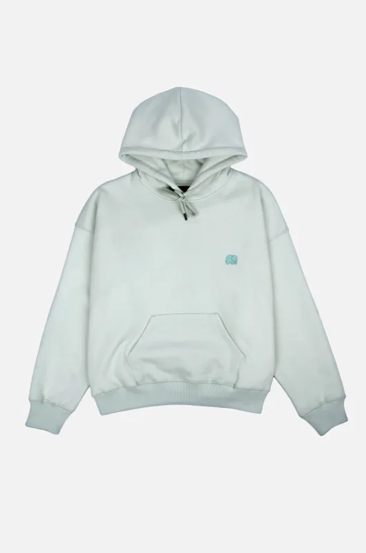 Women's Trendsplant Organic Essential Oversized Hoodie Mint Green sold by Ivalo.com