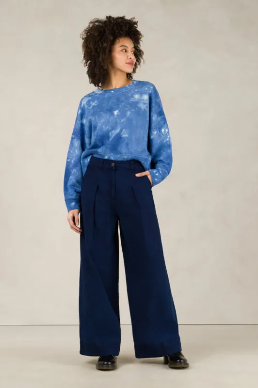 Rapunzel Pants Indigo Herringbone sold by Ivalo.com