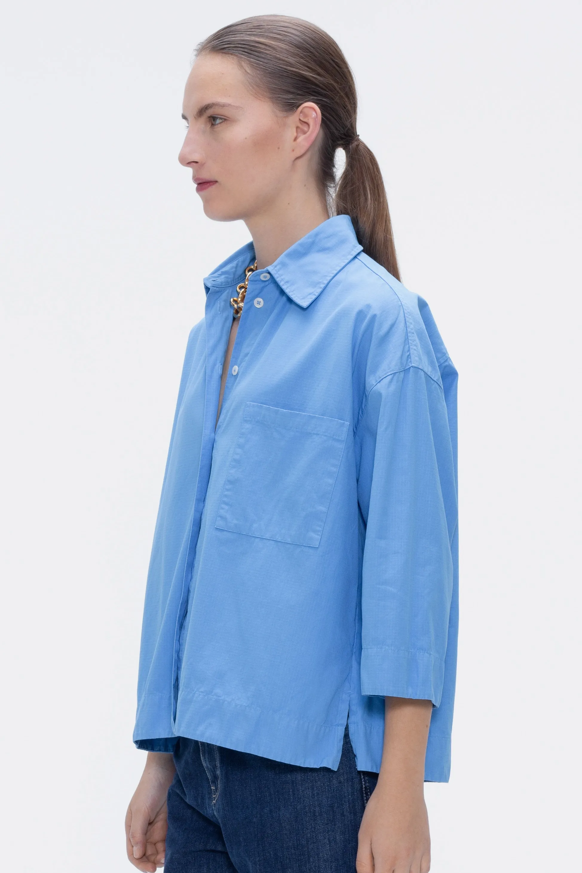 Flying Horse Button-up Shirt Blue sold by Ivalo.com product image thumbnail 2