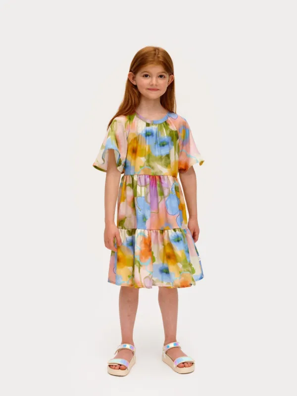 Kids' Bouquet Dress Yellow/Blue sold by Ivalo.com