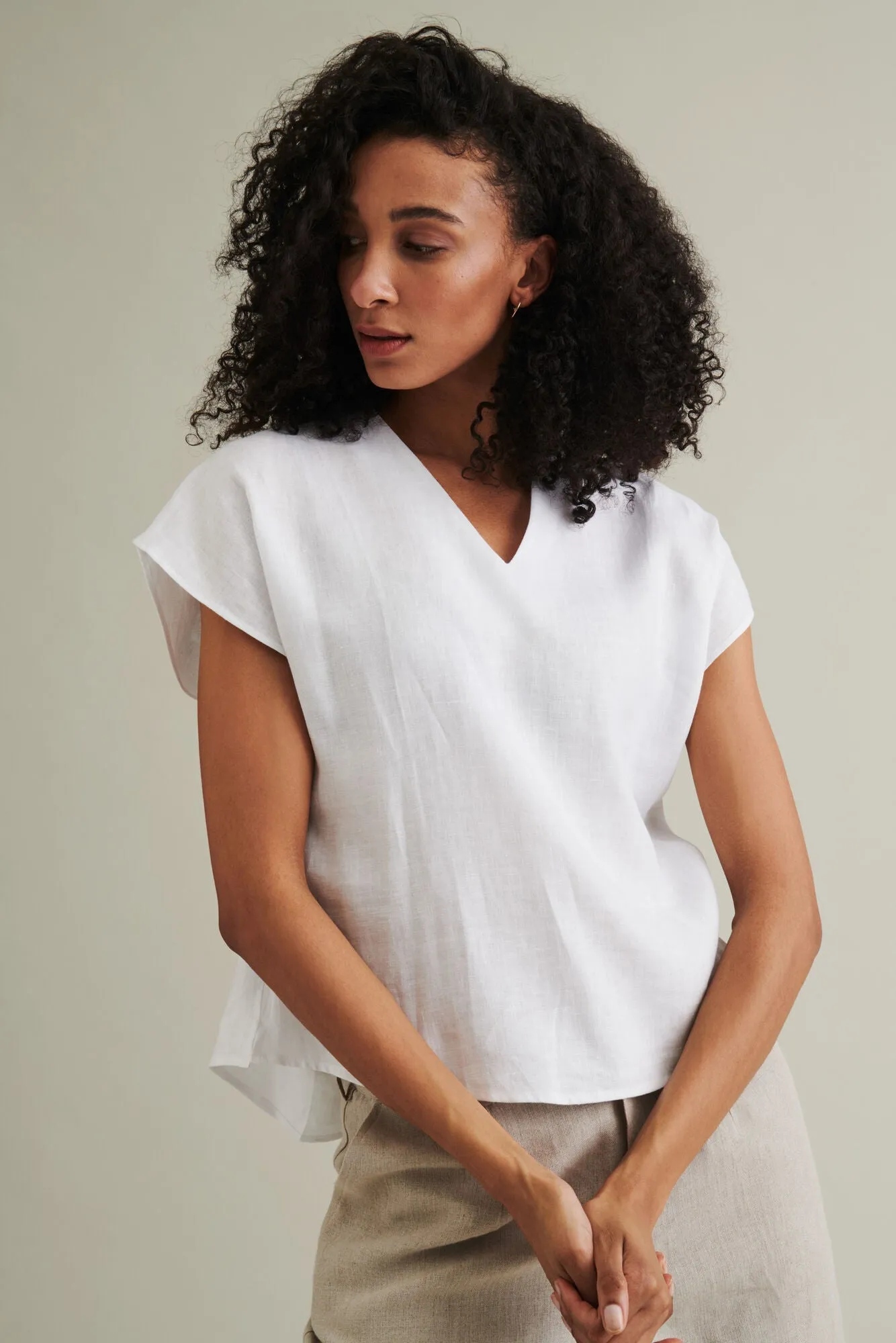 Väsby Linen Shirt White sold by Ivalo.com