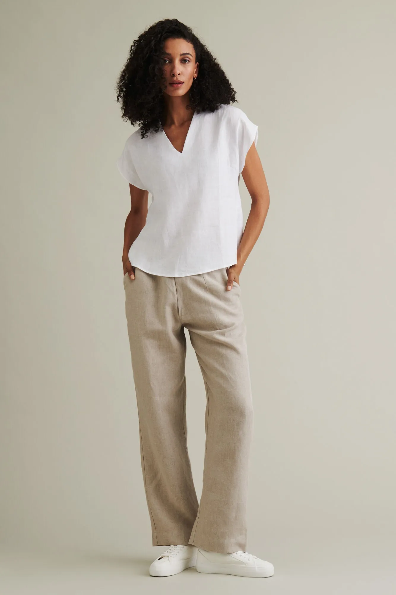 Väsby Linen Shirt White sold by Ivalo.com product image thumbnail 2