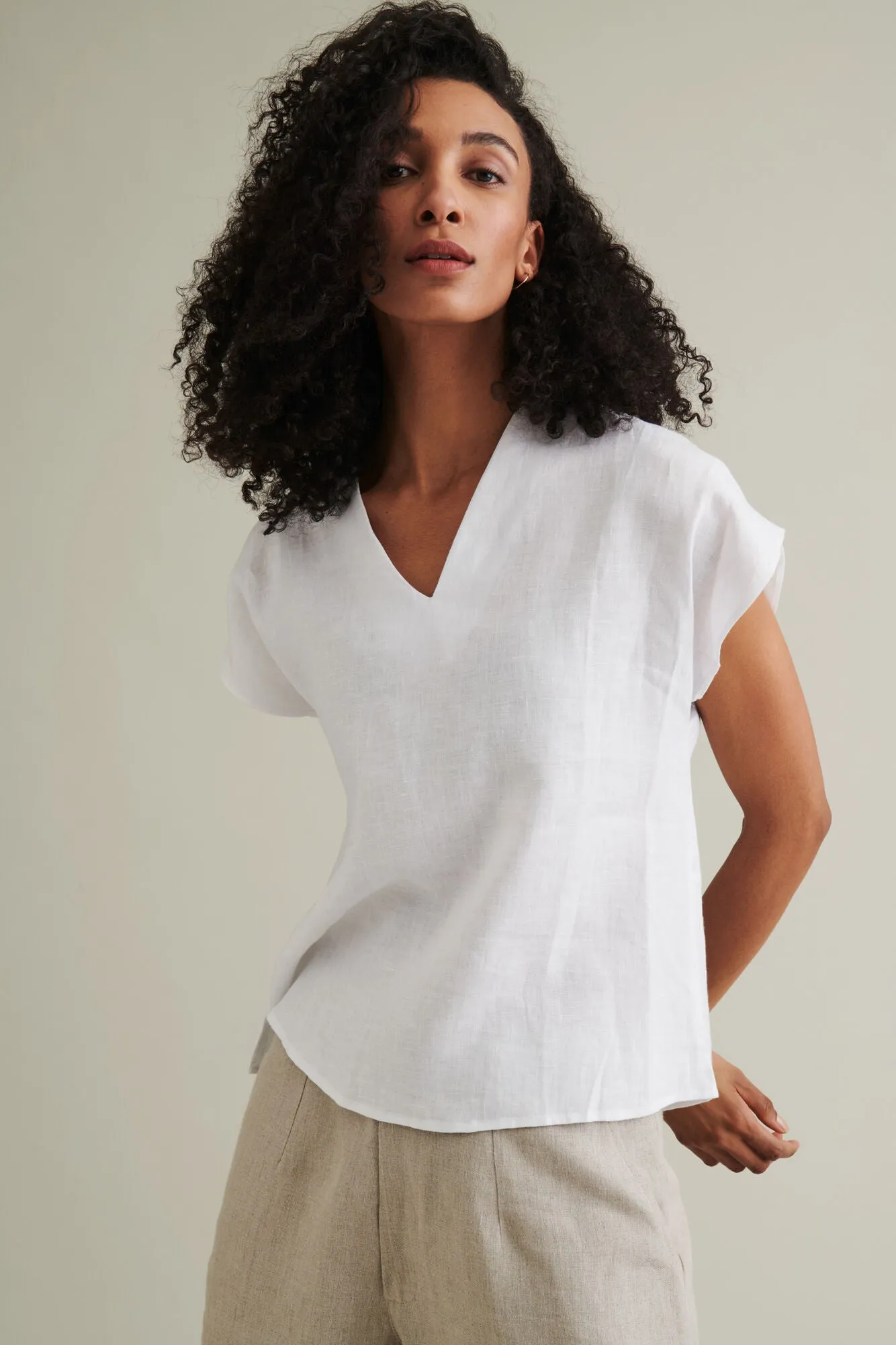 Väsby Linen Shirt White sold by Ivalo.com product image thumbnail 3