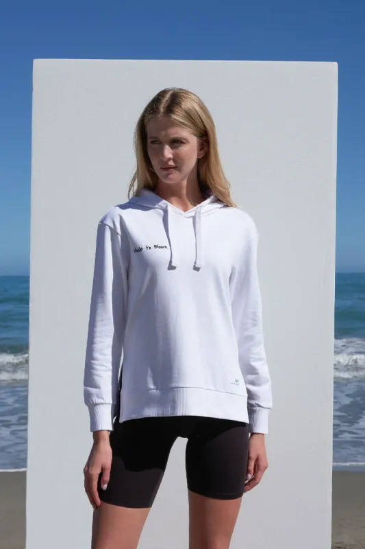 Printed Hoodie White sold by Ivalo.com