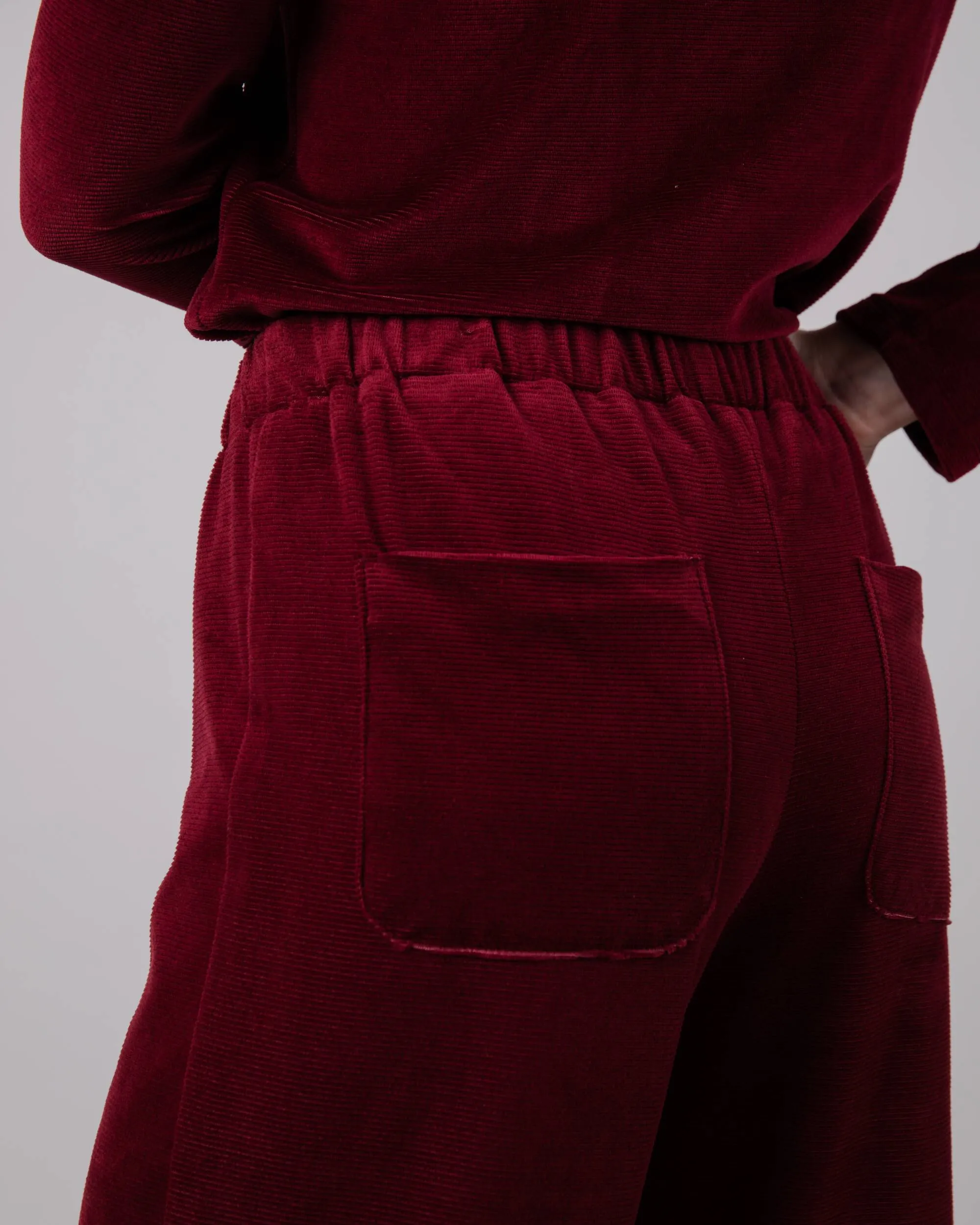 Wide Leg Corduroy Pant Prune sold by Ivalo.com product image thumbnail 3