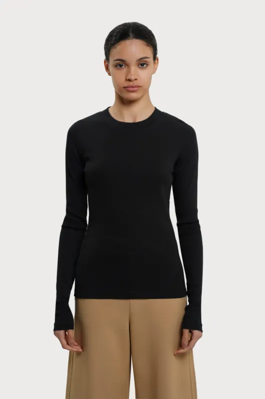 Ottawa Long Sleeve Top Black sold by Ivalo.com