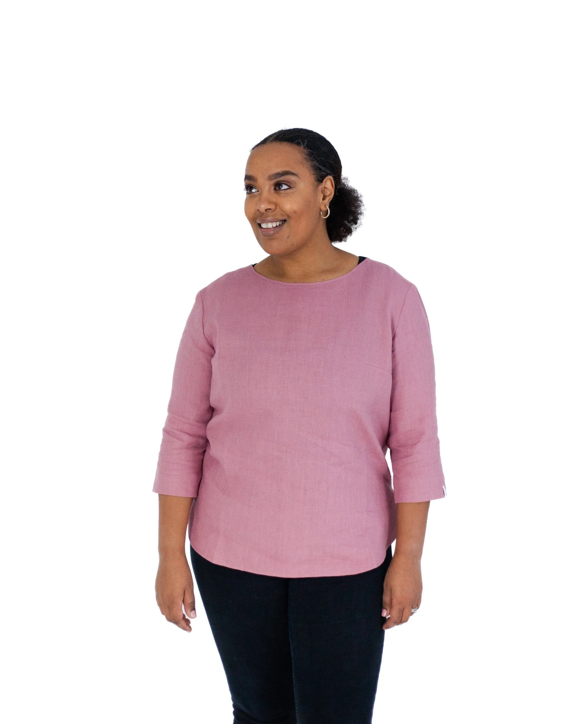 Classic Linen Blouse Old Rose sold by Ivalo.com product image thumbnail 5