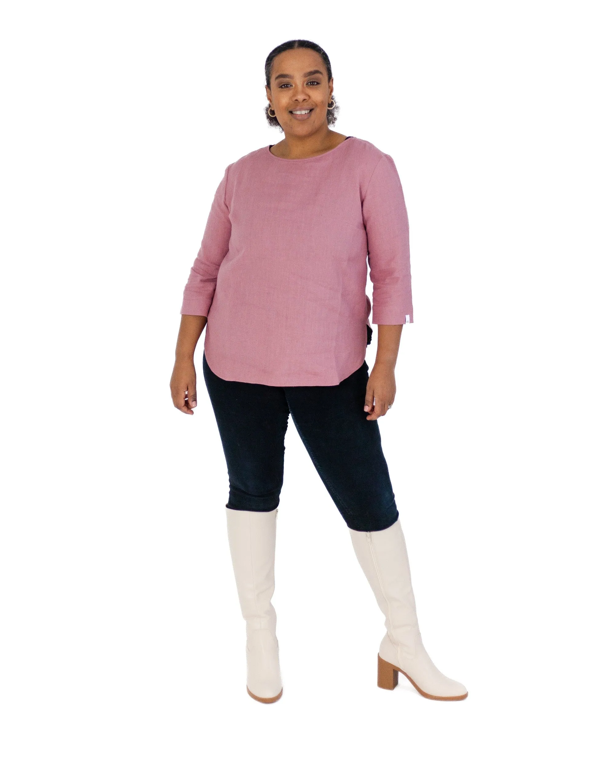 Classic Linen Blouse Old Rose sold by Ivalo.com product image thumbnail 3