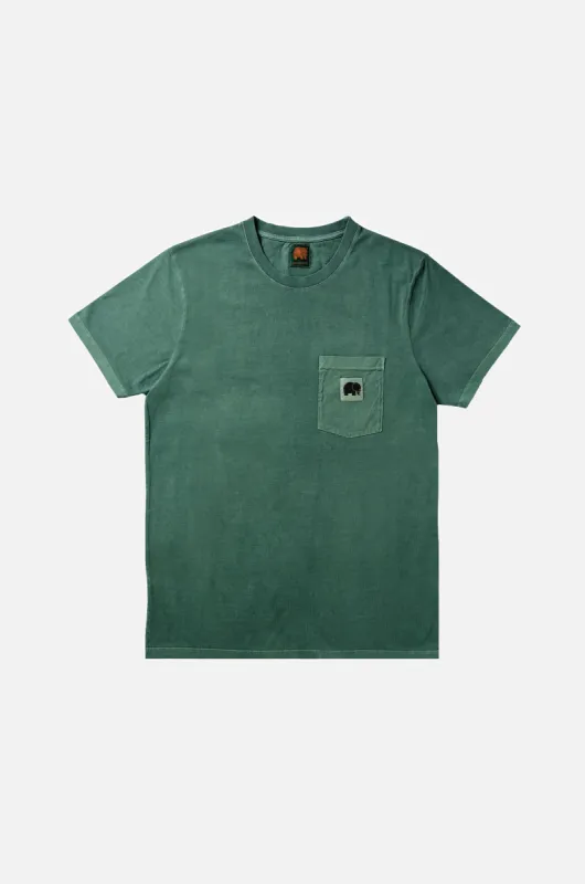 Garza Pigment Dyed T-Shirt Foliage Green sold by Ivalo.com