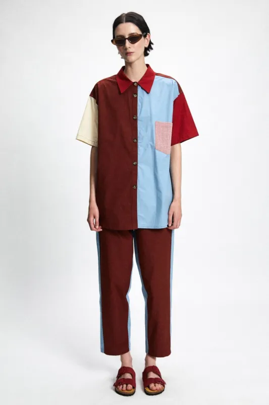 Nasa Patchwork Shirt Red/Blue sold by Ivalo.com