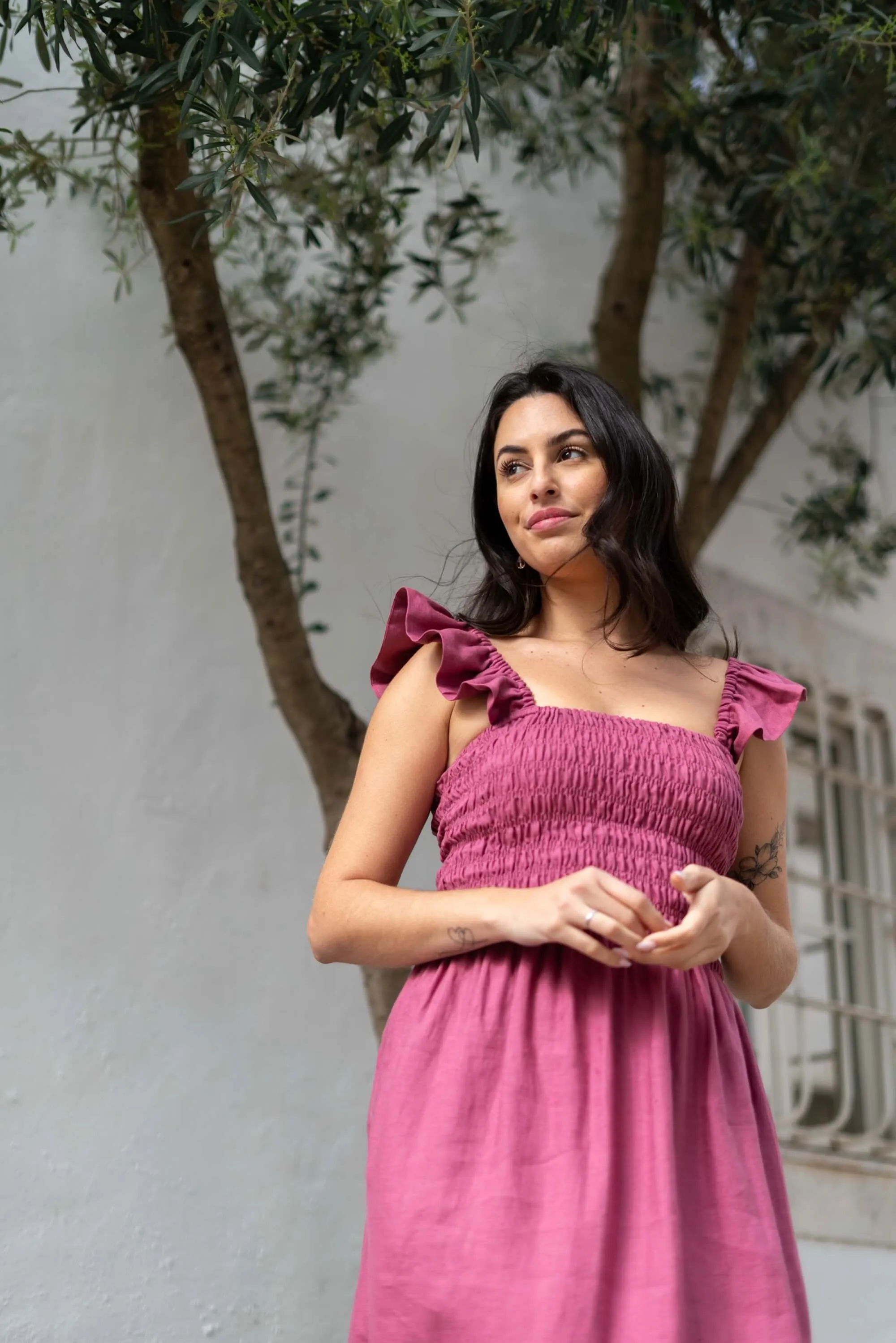 Ariela Linen Dress Mulberry sold by Ivalo.com product image thumbnail 4