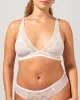 Lace Plunge Bralette Off White sold by Ivalo.com