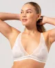 Lace Plunge Bralette Off White sold by Ivalo.com