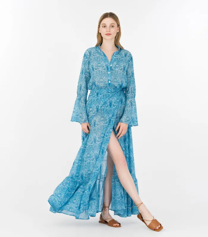 Aquarium Print Maxi Wrap Skirt sold by Ivalo.com