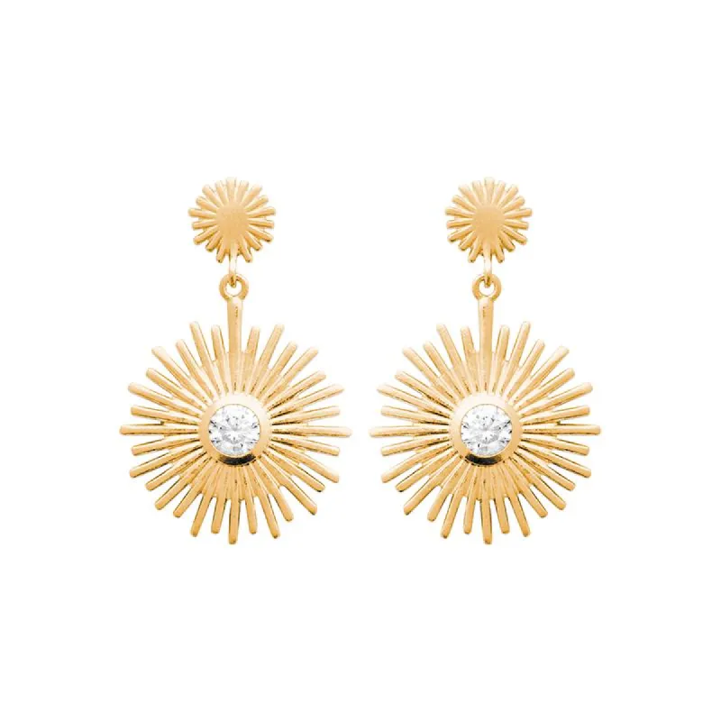 Sol Earrings Gold sold by Ivalo.com