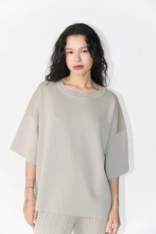 Merino Tencel T-Shirt Stone Beige sold by Ivalo.com