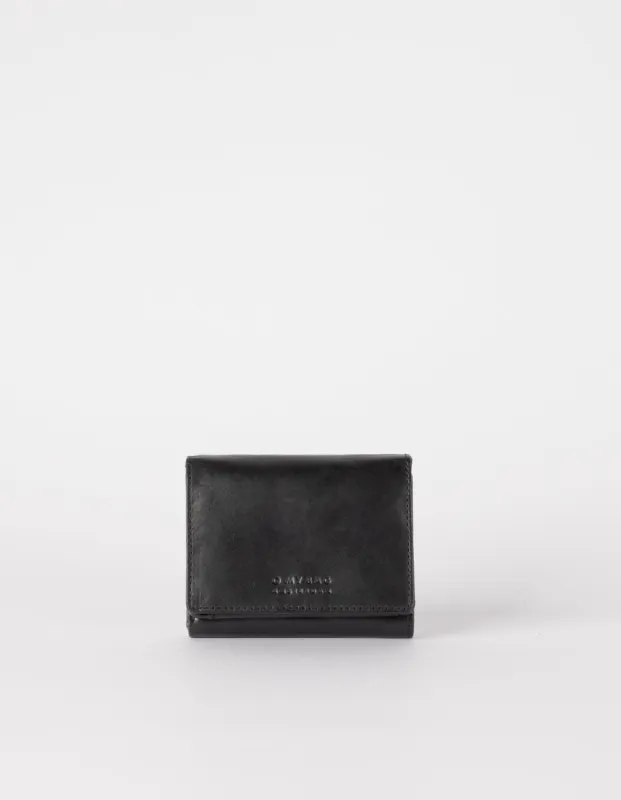 Ollie Wallet Black Classic Leather sold by Ivalo.com