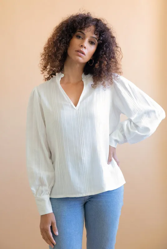 Orchidée Blouse White sold by Ivalo.com