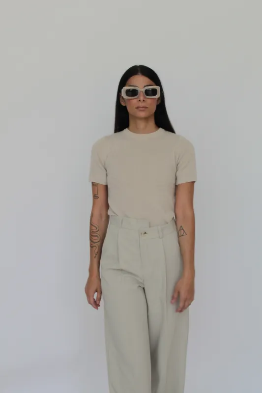 Alba Cashmere Blend Knit T-Shirt sold by Ivalo.com