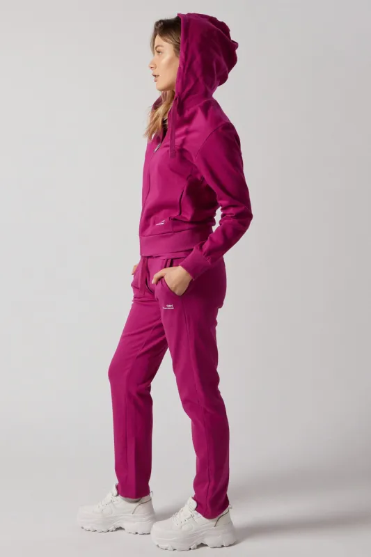 Women's Set With Zippered Hoodie And Joggers Fuchsia sold by Ivalo.com