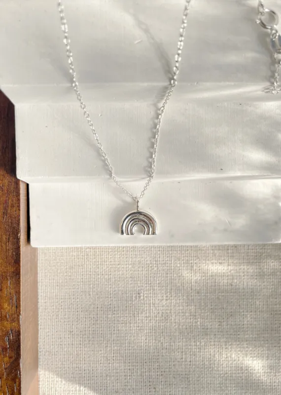 Joy Mini Rainbow Necklace Silver sold by Ivalo.com
