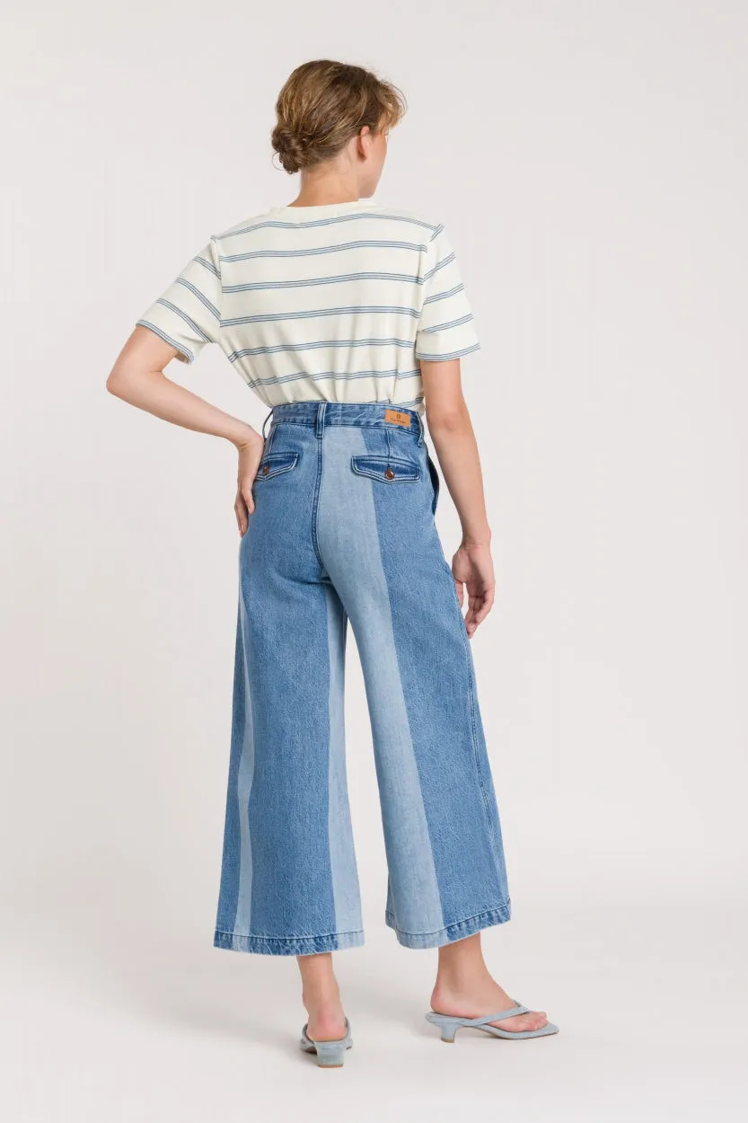 Prosperine T-Shirt White Blue Stripes sold by Ivalo.com product image thumbnail 3