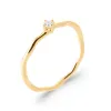 Waved Stone Ring Gold sold by Ivalo.com