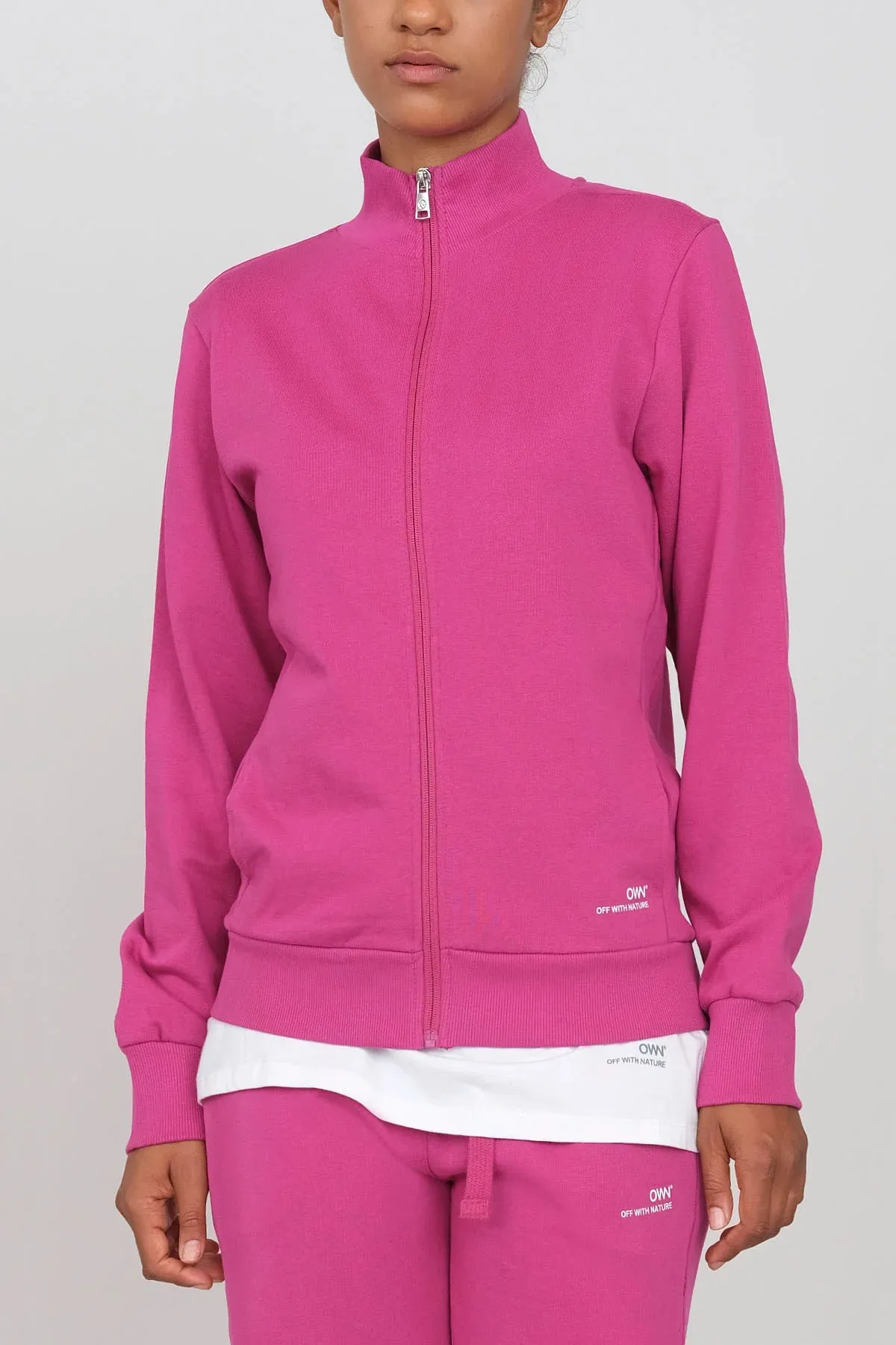 Women's Sweatshirt With A Zipper Fuchsia sold by Ivalo.com product image thumbnail 4