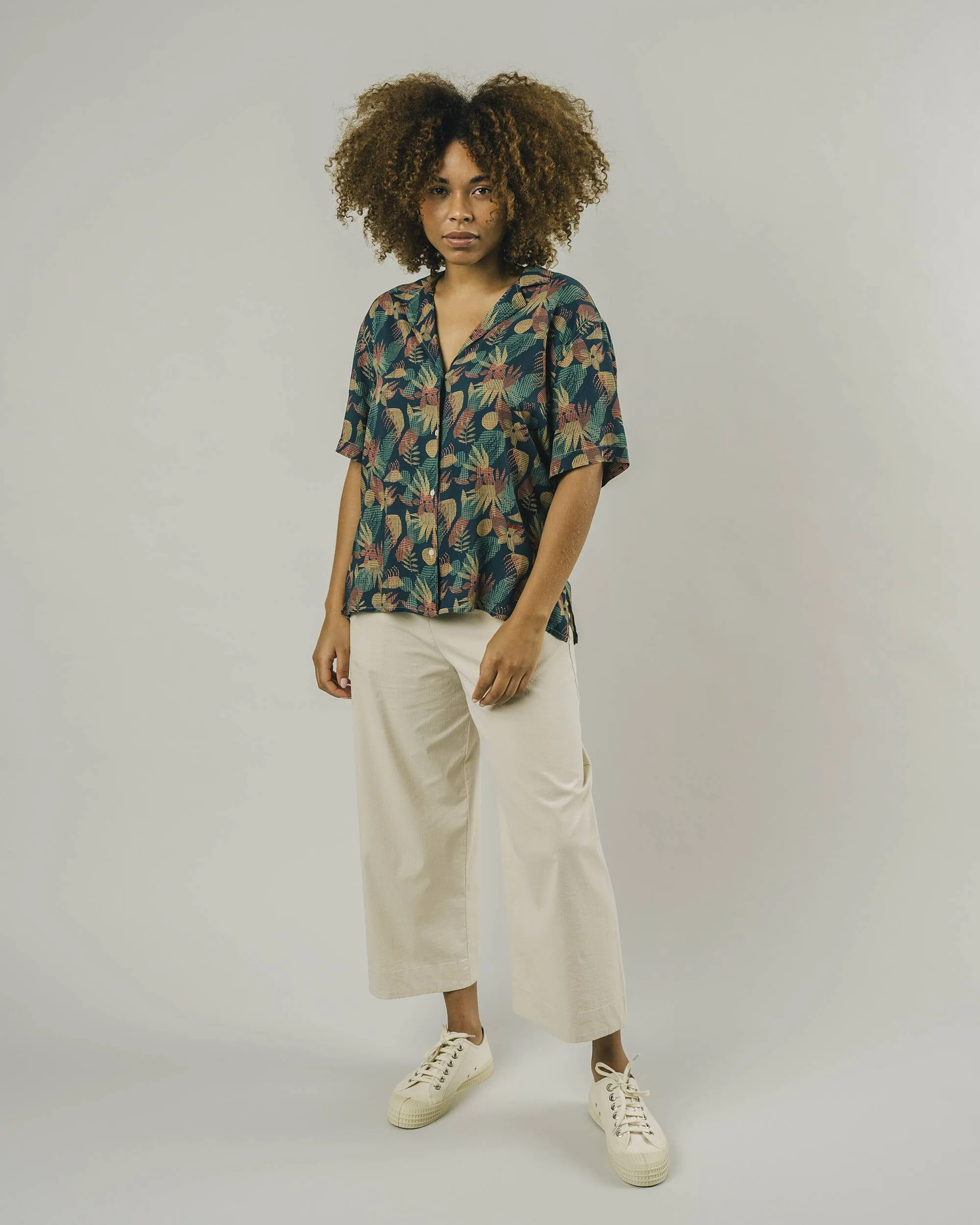 Flower Vichy Aloha Blouse Navy Blue sold by Ivalo.com product image thumbnail 2