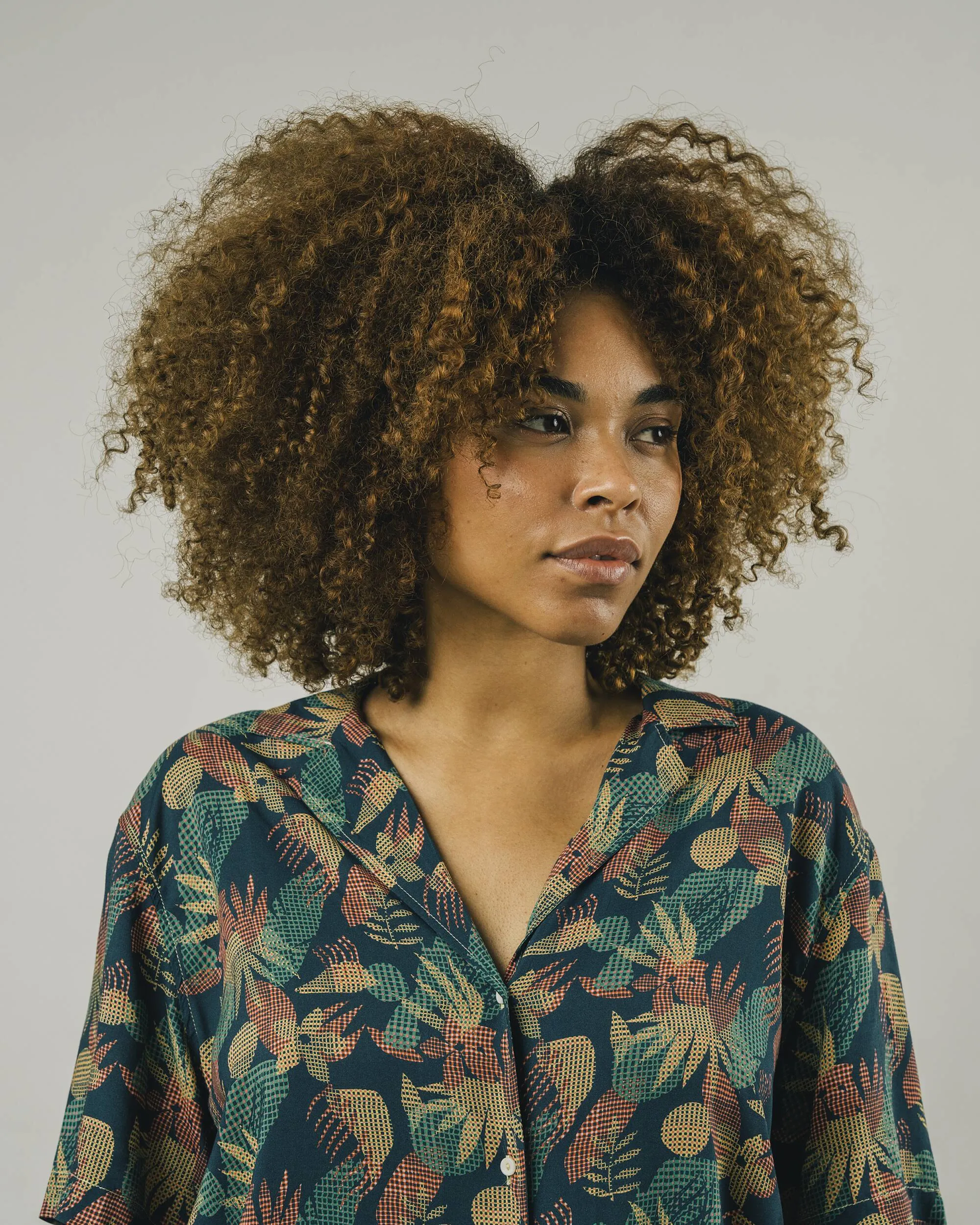 Flower Vichy Aloha Blouse Navy Blue sold by Ivalo.com product image thumbnail 3