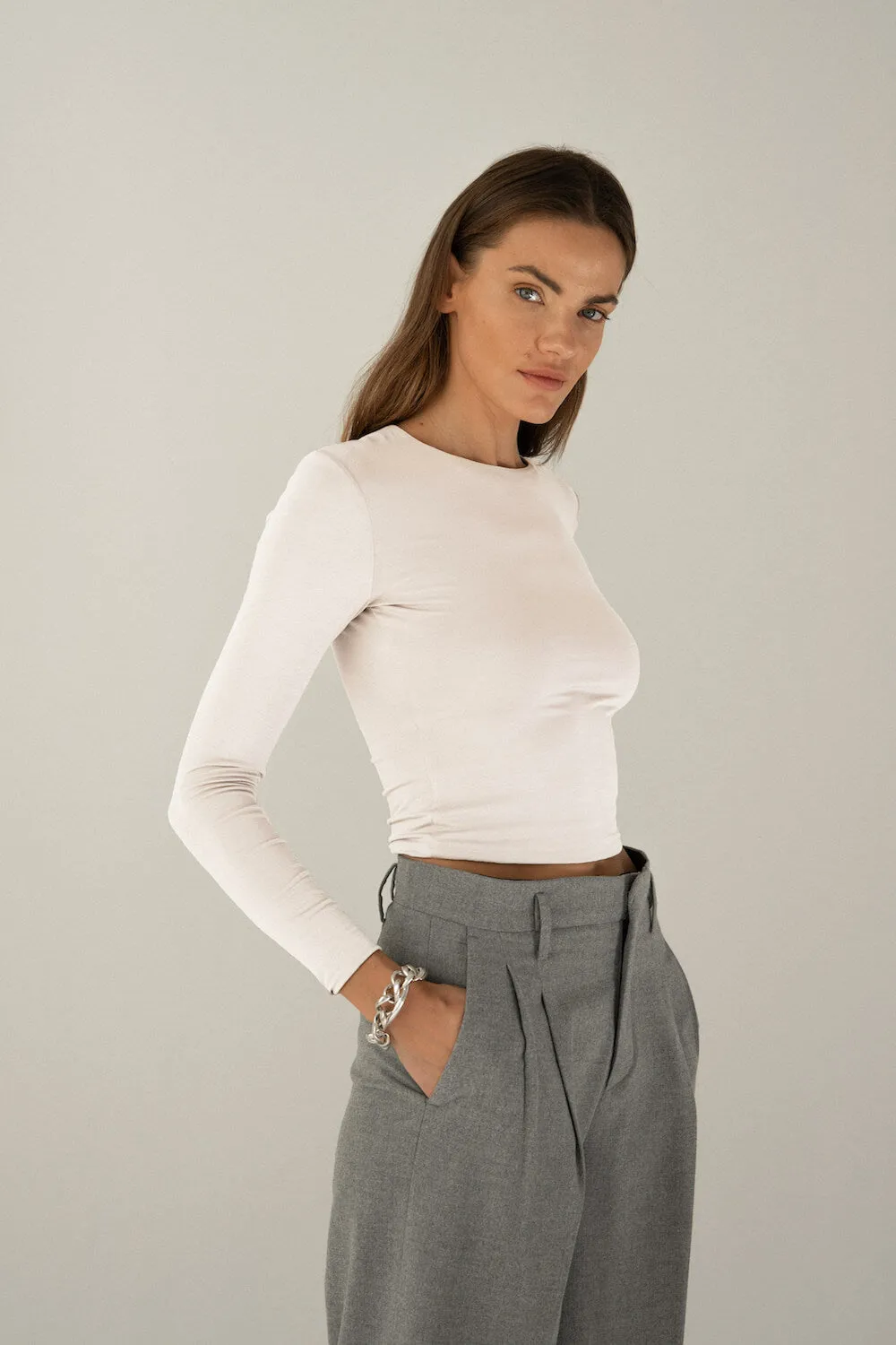 Crop Top Ecru sold by Ivalo.com