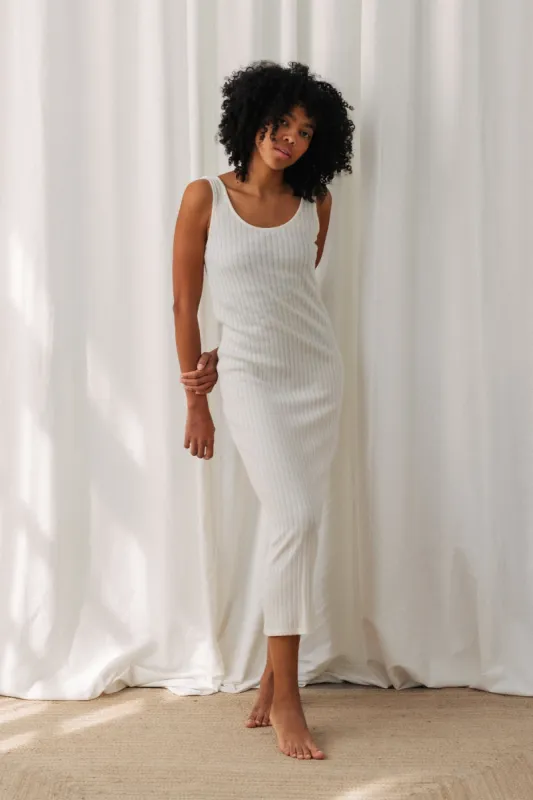 Pellinki Dress Ecru White made by TWOTHIRDS