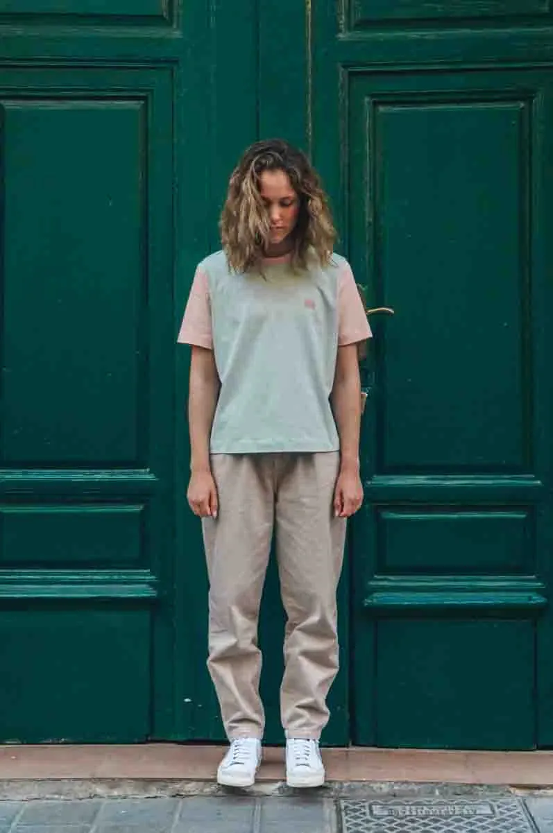 Women's Color Block T-Shirt Mint Green sold by Ivalo.com product image thumbnail 2