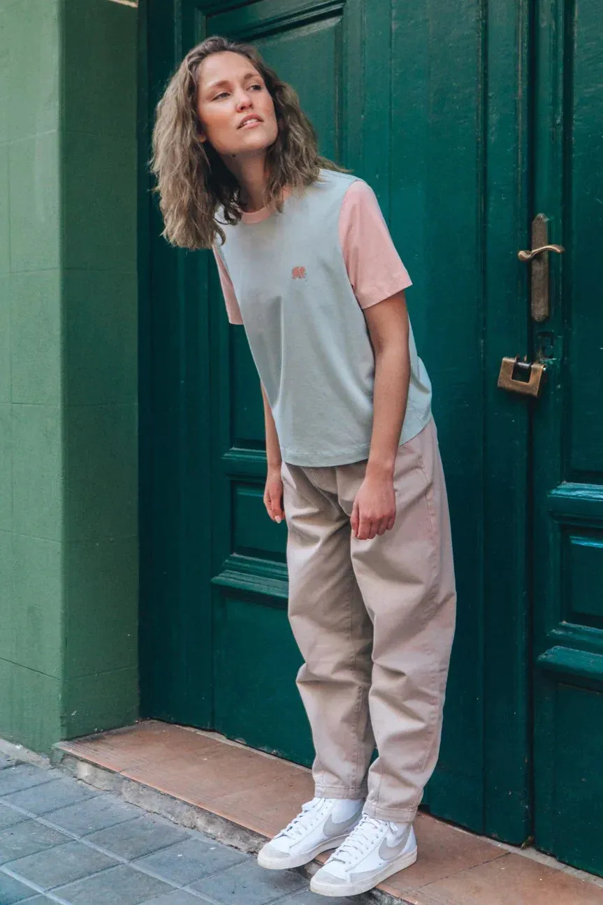 Women's Color Block T-Shirt Mint Green sold by Ivalo.com product image thumbnail 3