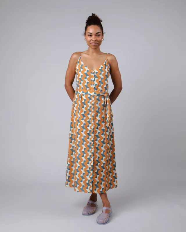 Big Tiles Strap Long Dress Topaz sold by Ivalo.com