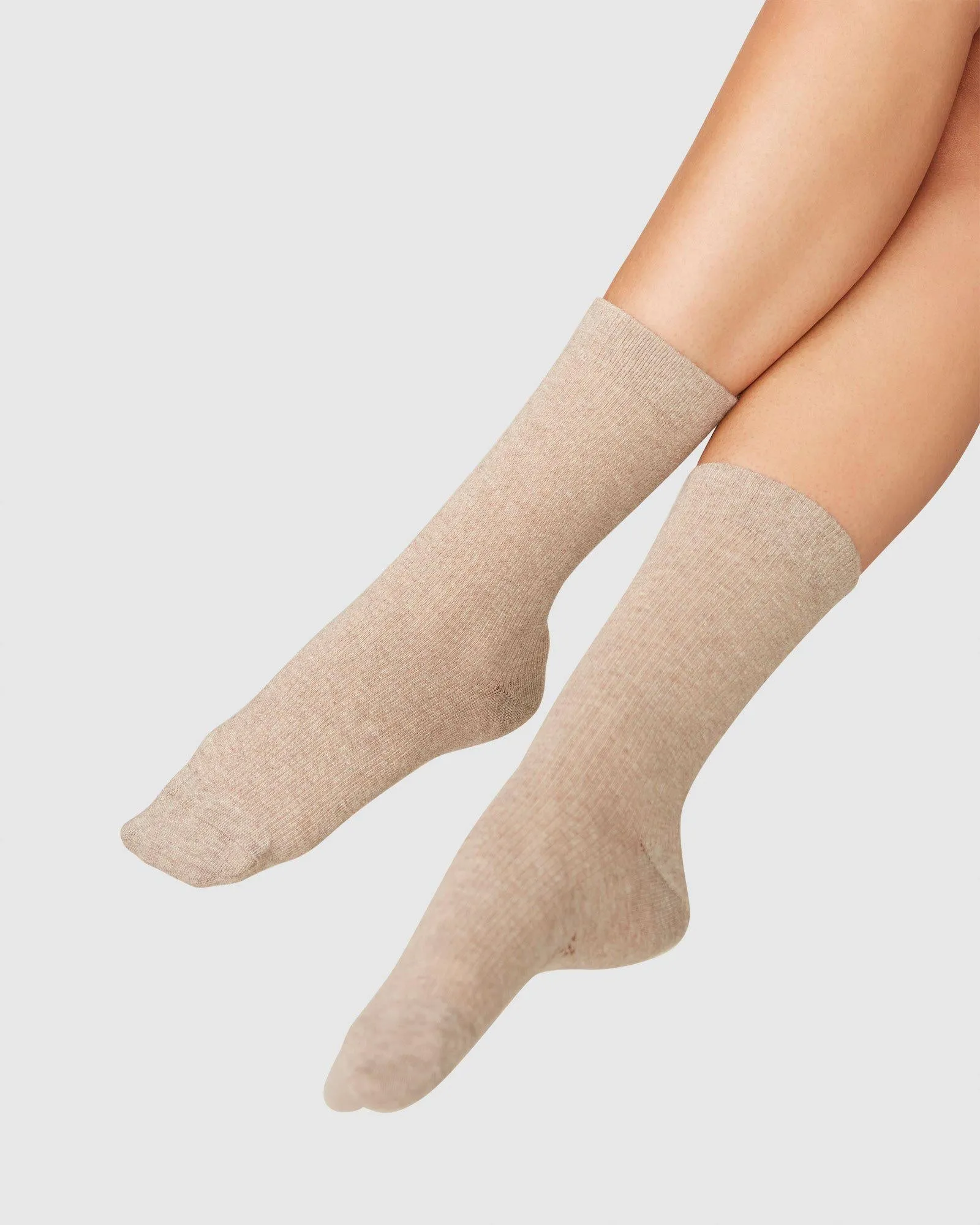 My Organic Cotton Rib Socks Light Brown sold by Ivalo.com product image thumbnail 3