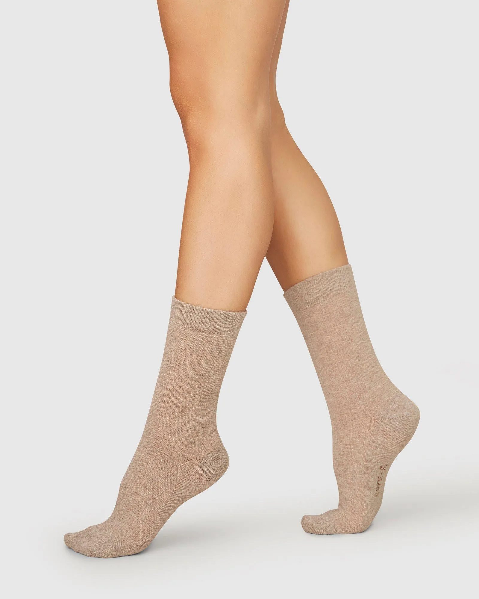 My Organic Cotton Rib Socks Light Brown sold by Ivalo.com