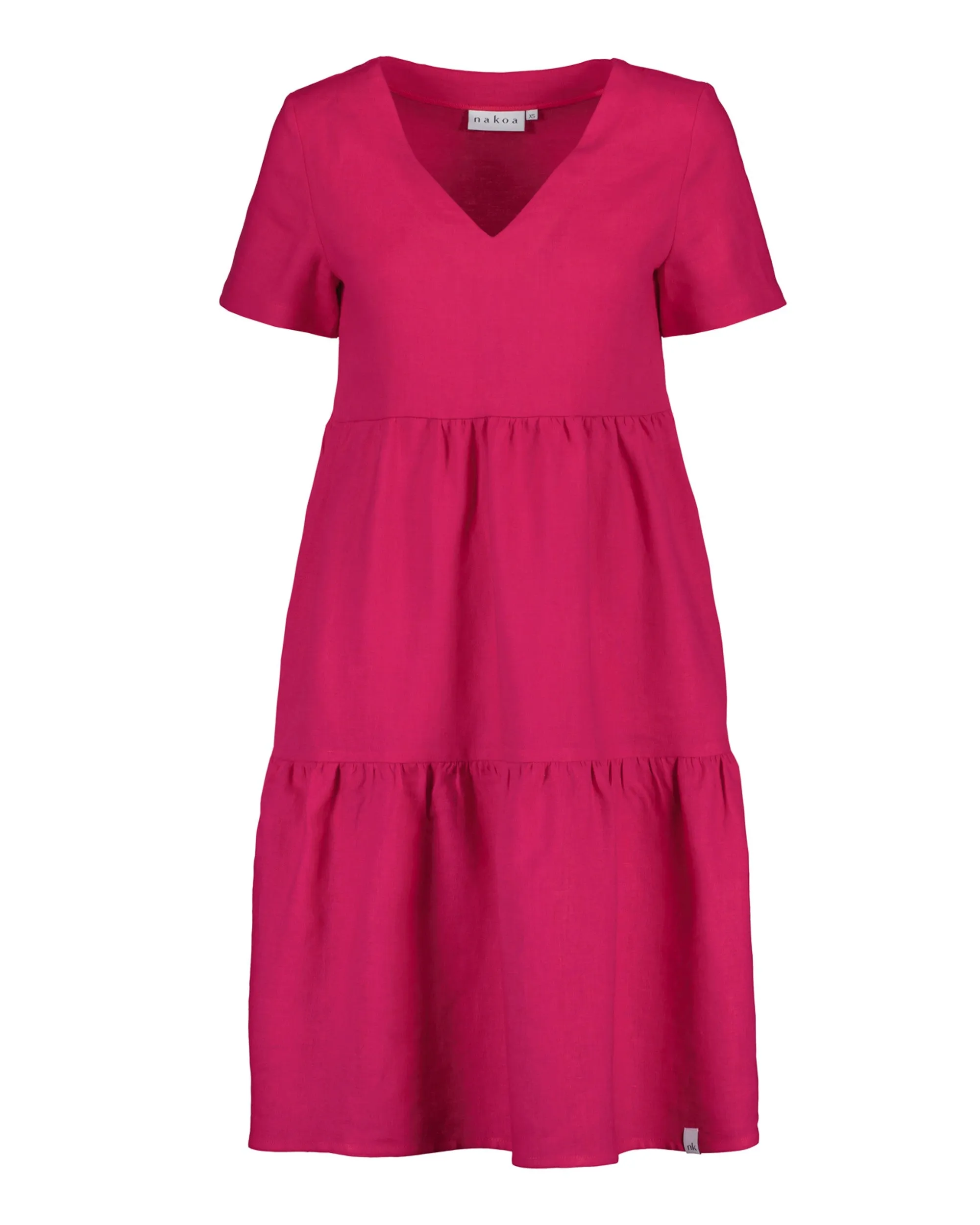 Linen Layer Dress Peacock Pink sold by Ivalo.com product image thumbnail 2