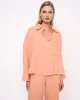 Oversize Shirt With Wide Cuff Peach sold by Ivalo.com
